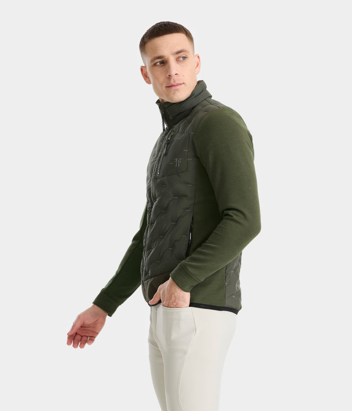 Pulse | Vert fôret | veste doudoune légère équitation | homme | Horse Pilot