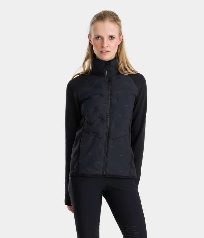 Pulse | Noir | veste doudoune légère équitation | femme | Horse Pilot