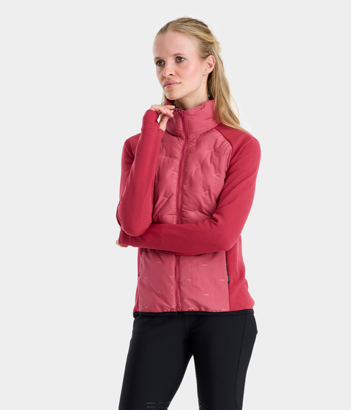 Pulse | Rose | veste doudoune légère équitation | femme | Horse Pilot