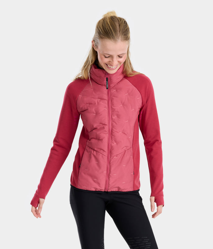Pulse | Rose | veste doudoune légère équitation | femme | Horse Pilot