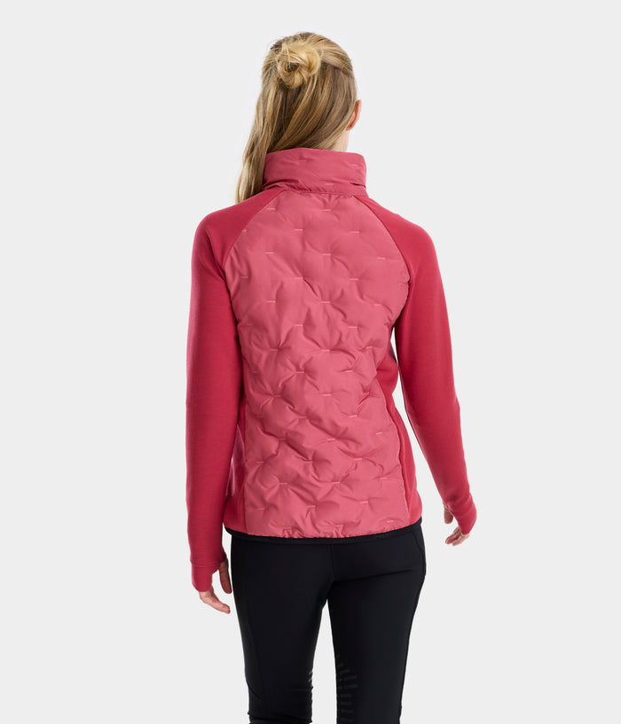 Pulse | Rose | veste doudoune légère équitation | femme | Horse Pilot