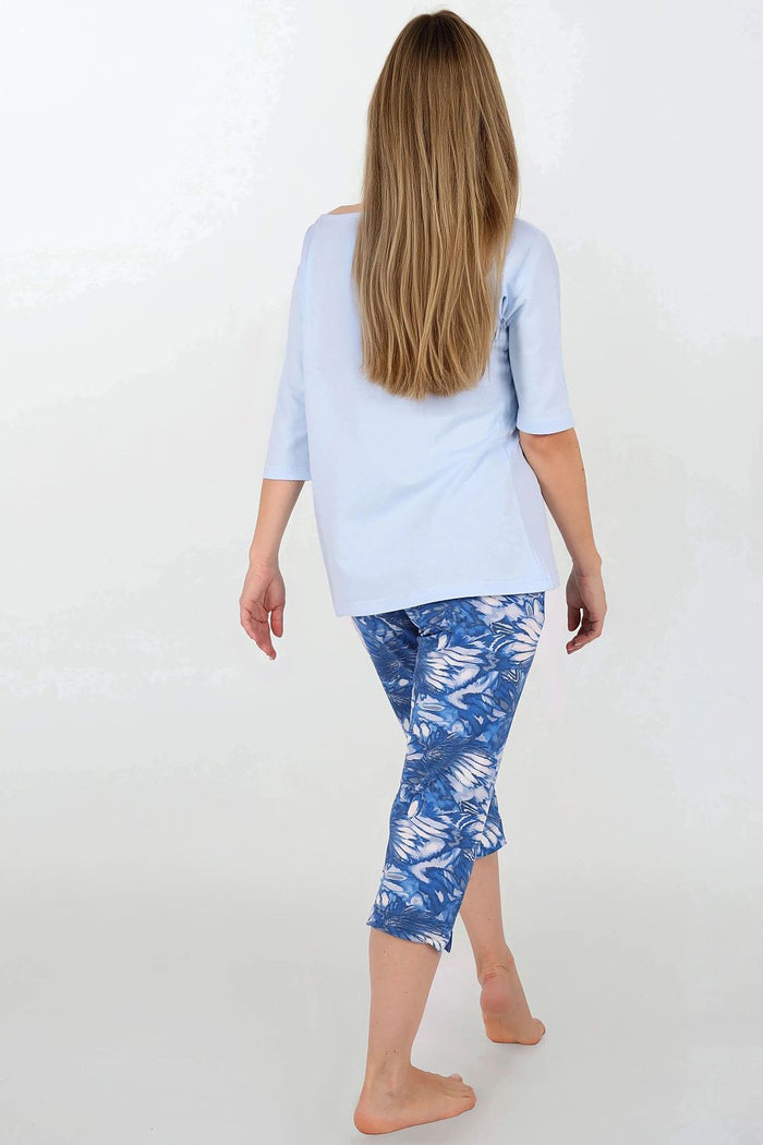 Pyjama Momenti Per Me bleu 222059 - vue produit 3 Secretelles