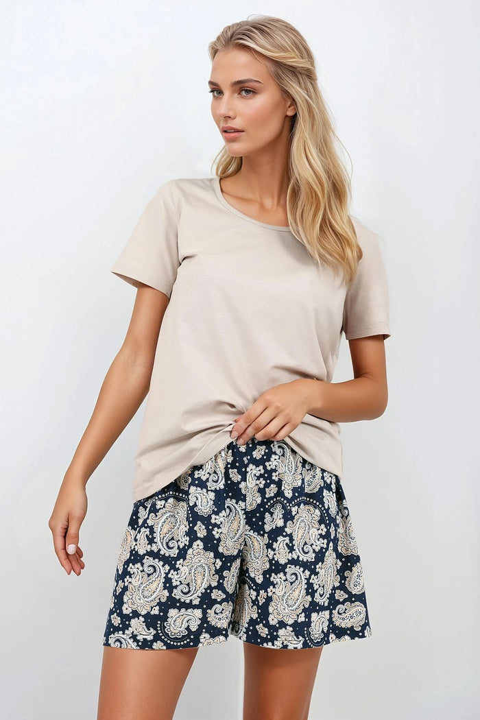 Pyjama Momenti Per Me bleu 216413 - vue produit 1 Secretelles
