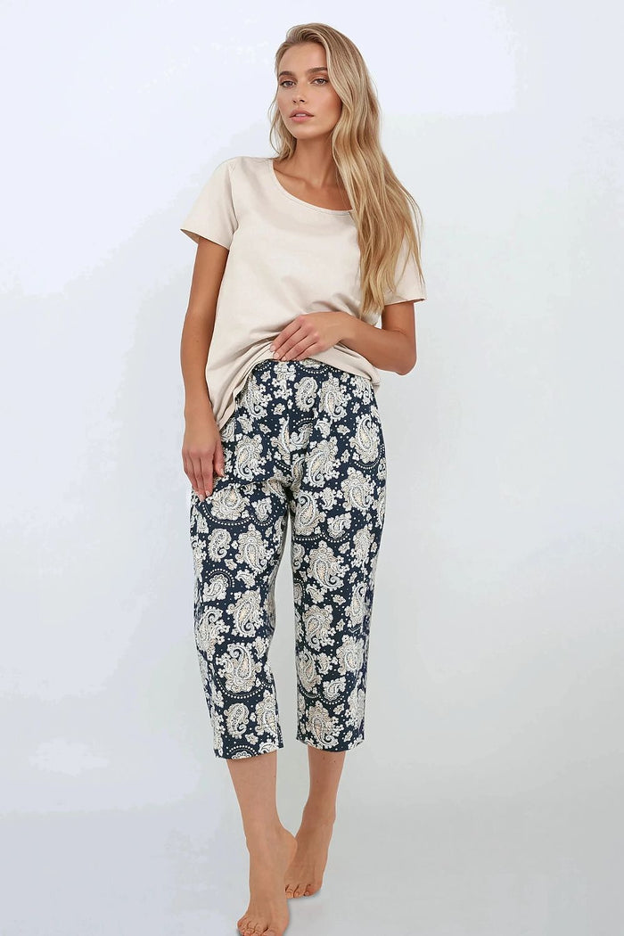 Pyjama Momenti Per Me bleu 216412 - vue produit 3 Secretelles