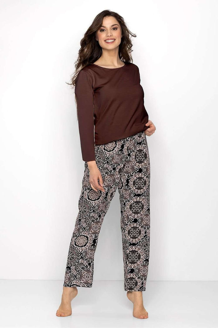 Pyjama Momenti Per Me brun 205976 - vue produit 1 Secretelles