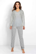 Pyjama Momenti Per Me gris 205980 - vue produit 1 Secretelles