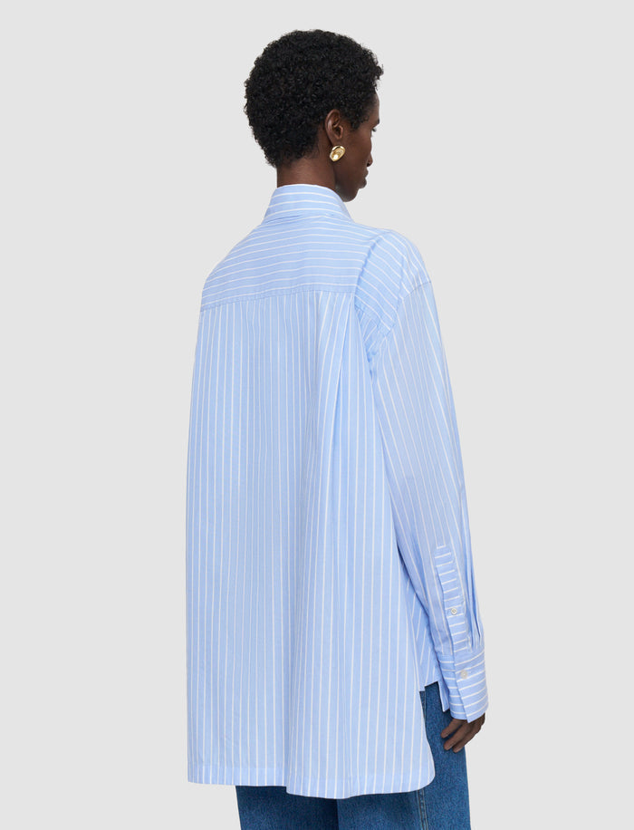 Blue Ranya Cotton Stripe Shirt - Joseph
