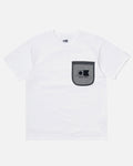 Real Oversized S/S Mesh Pocket - White