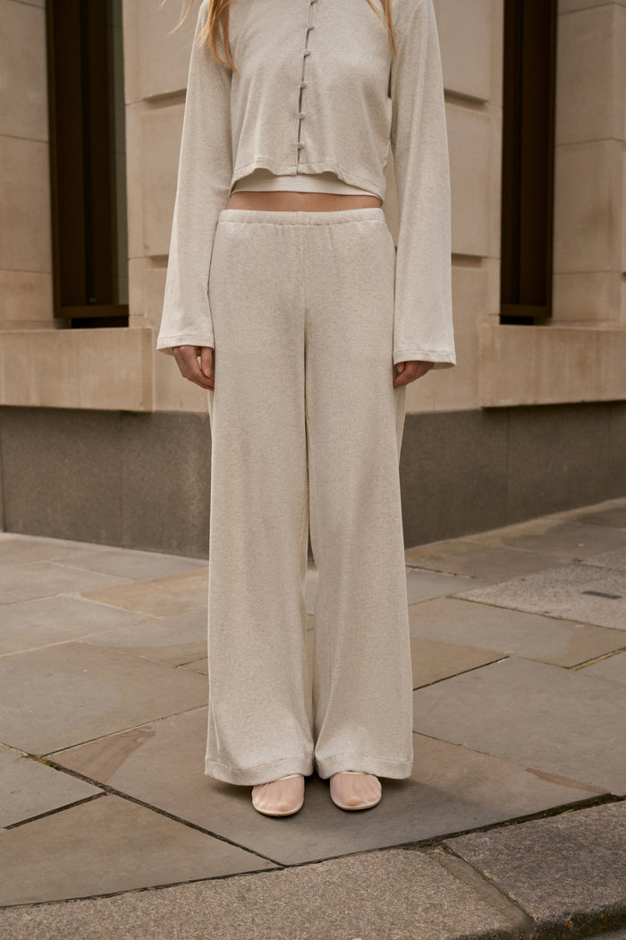 RIBBED TROUSERS - GREY