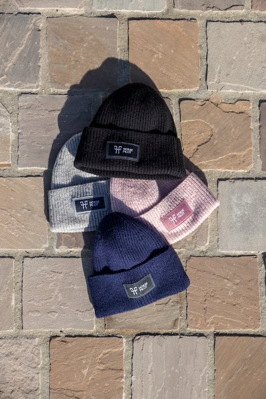 Rider Beanie | Black | Bonnet d'équitation en laine unisexe| Horse Pilot