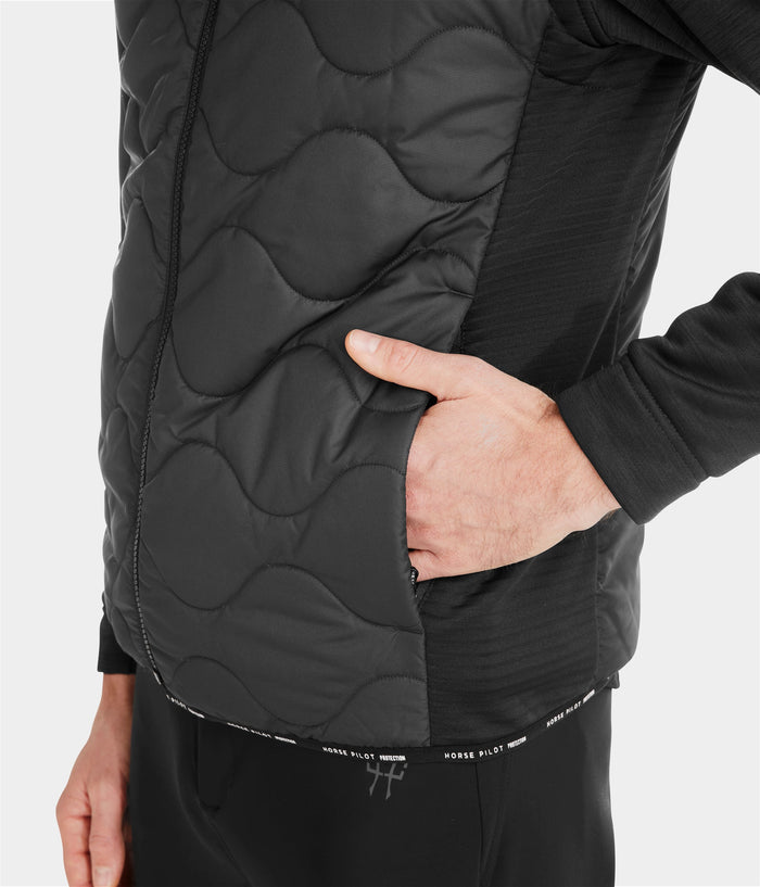 Rider Vest | Black | Doudoune sans manches d'équitation homme| Horse Pilot