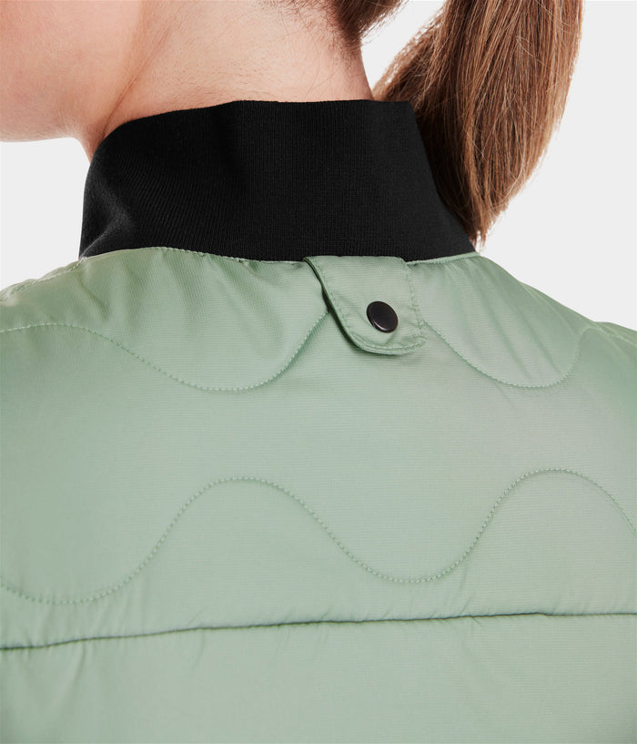 Rider | Smooth Green | Vest Doudoune sans manches d'équitation femme| Horse Pilot