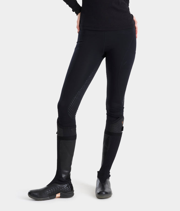 Legging | Noir | d'équitation full grip femme| Horse Pilot