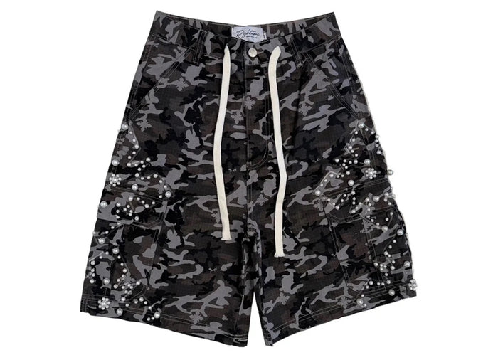 Righteous Camo Pearl Cargo Shorts (Black)