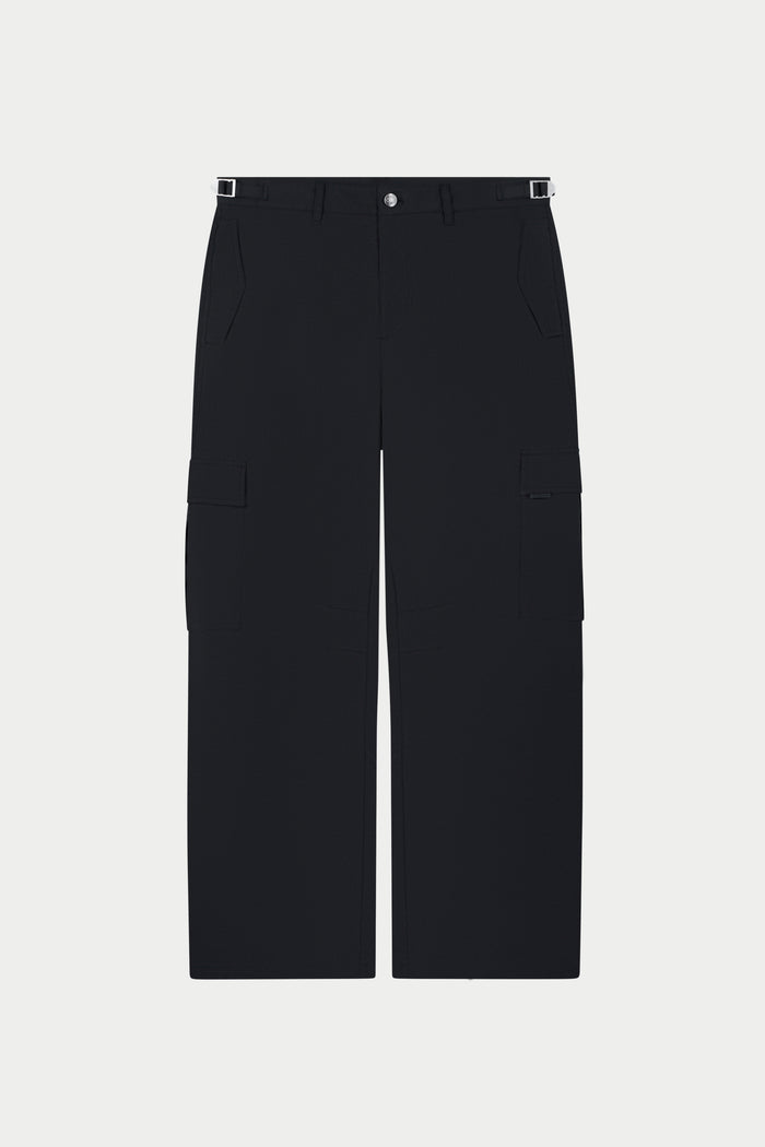 RIPSTOP CARGO TROUSERS - BLACK