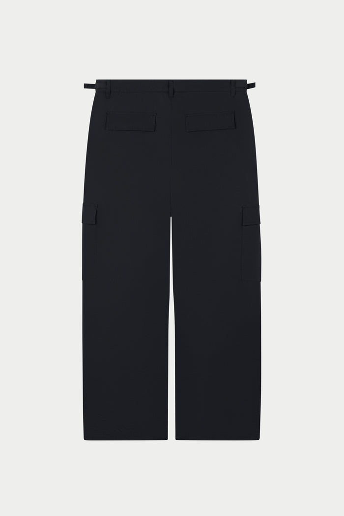 RIPSTOP CARGO TROUSERS - BLACK