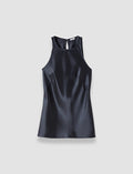 Black Ritz Double Satin Top - Joseph