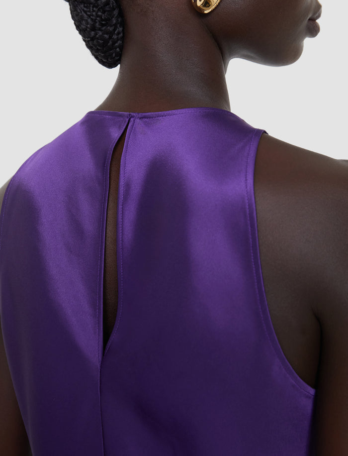 Purple Ritz Double Satin Top - Joseph