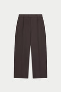 RIVET DETAIL TROUSERS - BROWN