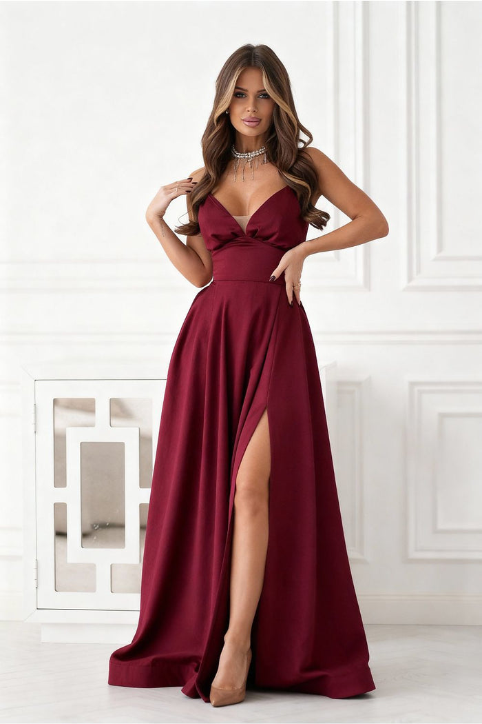 Robe Bicotone rouge 221606 - vue produit 3 Secretelles