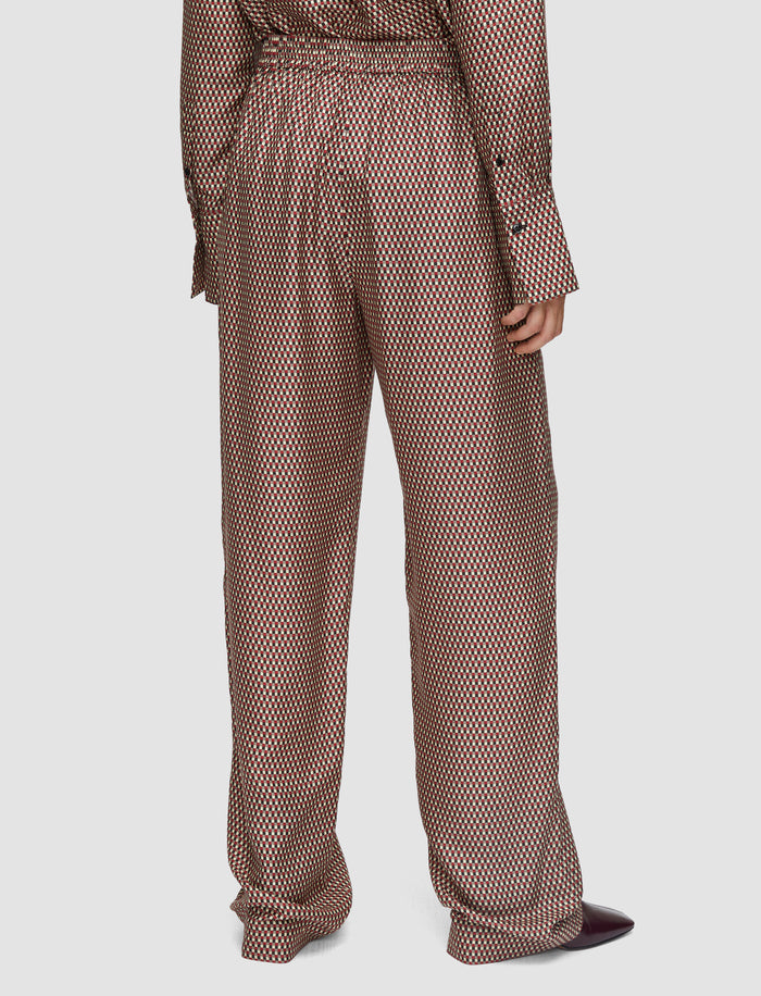 Multicolour Sahel Printed Silk Blend Trousers - Joseph