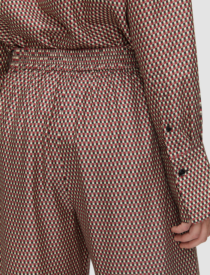 Multicolour Sahel Printed Silk Blend Trousers - Joseph