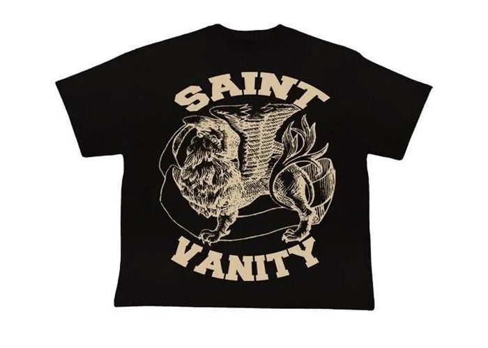 Saint Vanity Griffin Black Cream T-Shirt