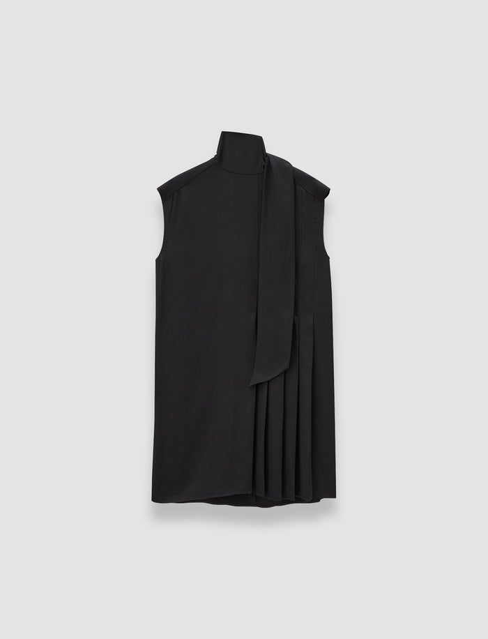 Black Sandy Light Crepe Dress - Joseph