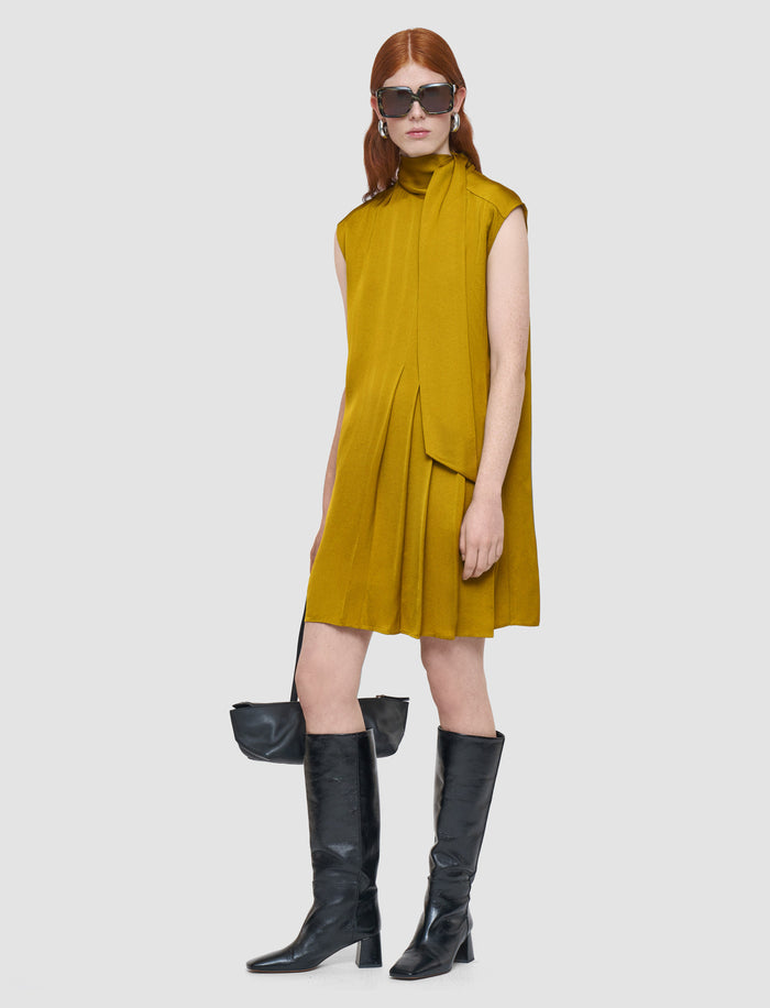 Green Sandy Light Crepe Dress - Joseph