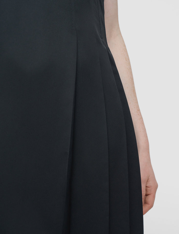 Black Sandy Light Crepe Dress - Joseph