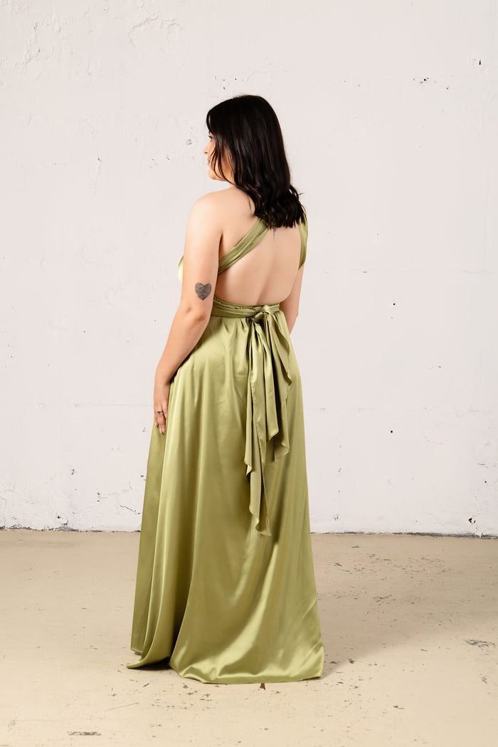 Satin Multiway Dress - Dress - JOUNE