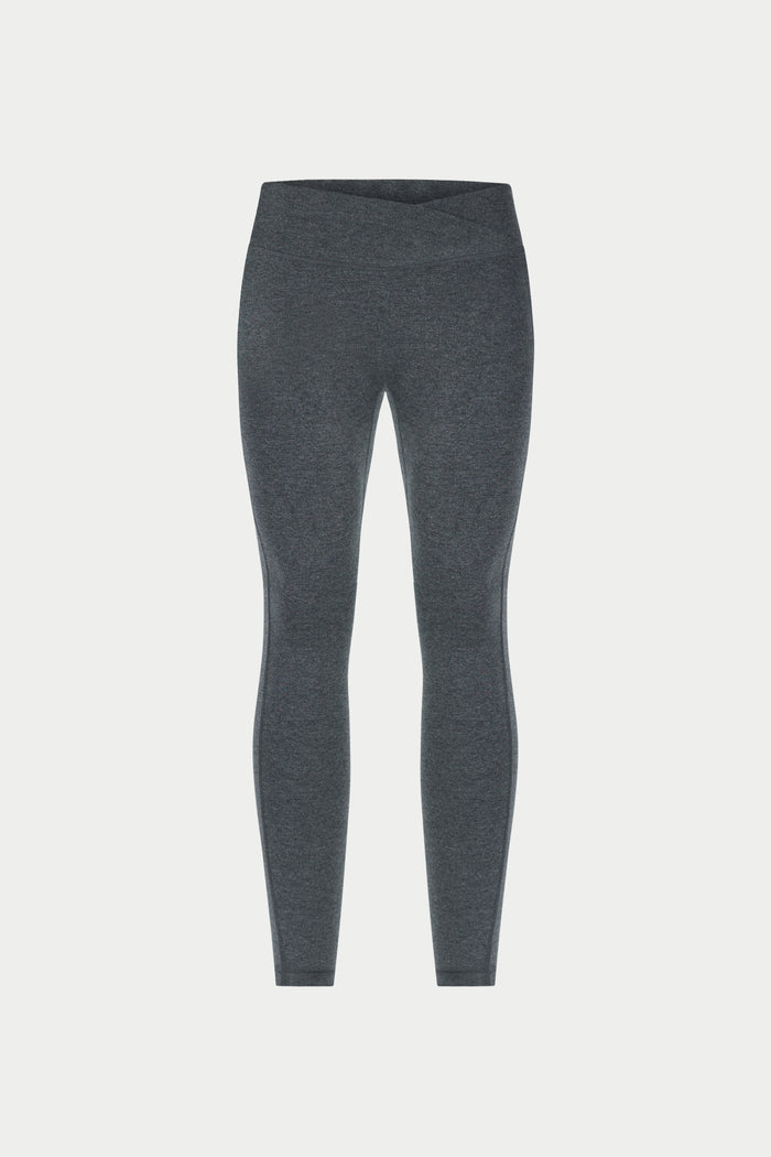 SCULPT SOFT TOUCH CROSSOVER WAISTBAND LEGGINGS - CHARCOAL