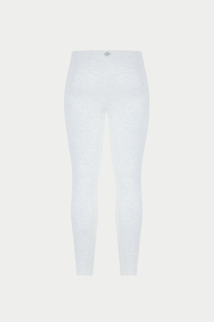 SCULPT SOFT TOUCH CROSSOVER WAISTBAND LEGGINGS - GREY MARL