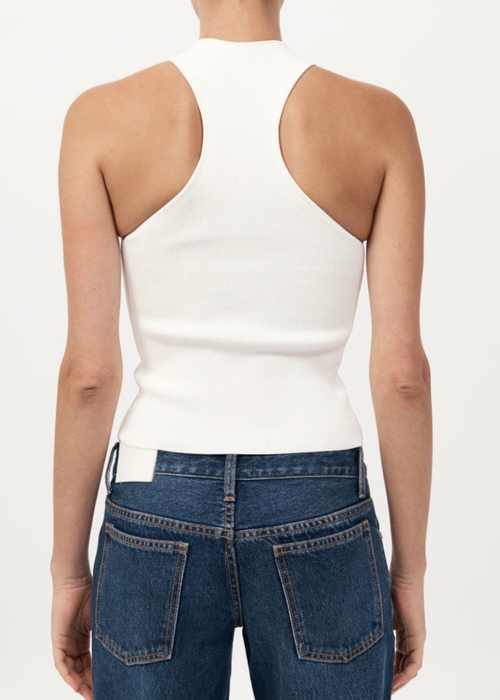 Sculpted Knit Top (Off White)