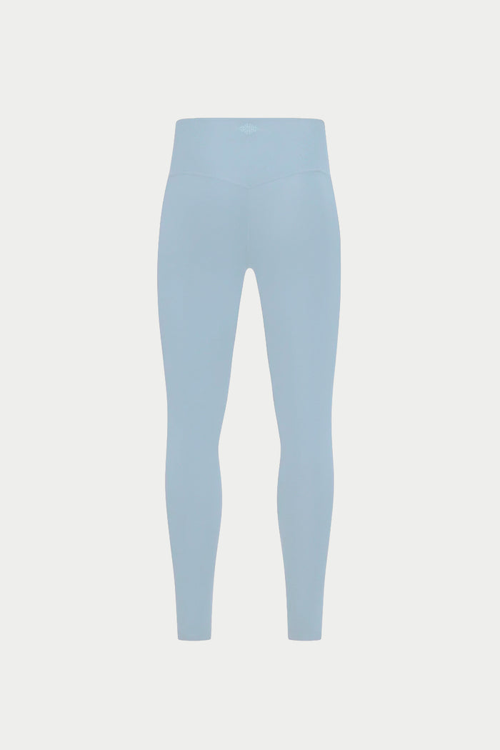 SCULPTING STRETCH EMBLEM LEGGINGS - POWDER BLUE