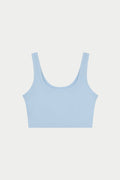 SCULPTING STRETCH EMBLEM SPORTS BRA - POWDER BLUE
