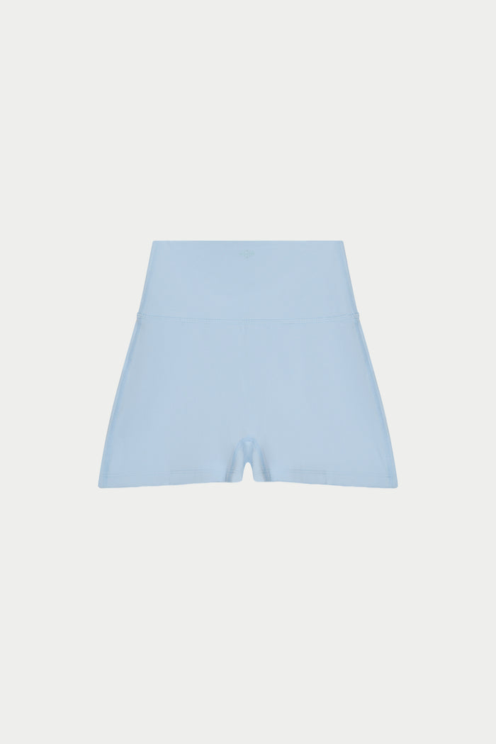 SCULPTING STRETCH MINI SCULPT SHORTS - POWDER BLUE