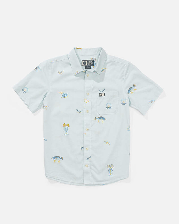 Session Button Up Kids - Light Blue