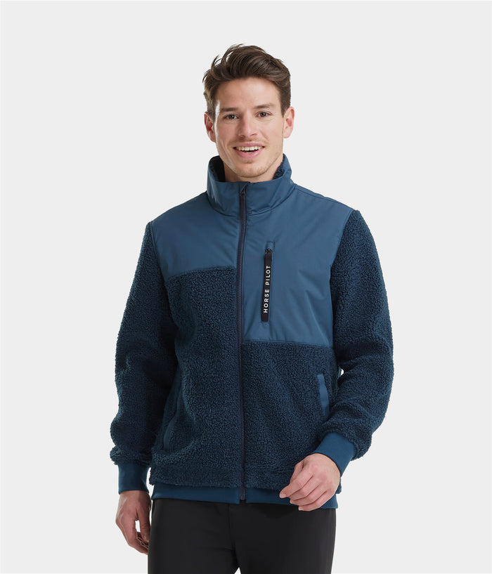 Sherpa | Navy | Jacket Veste chaude d'équitation homme| Horse Pilot