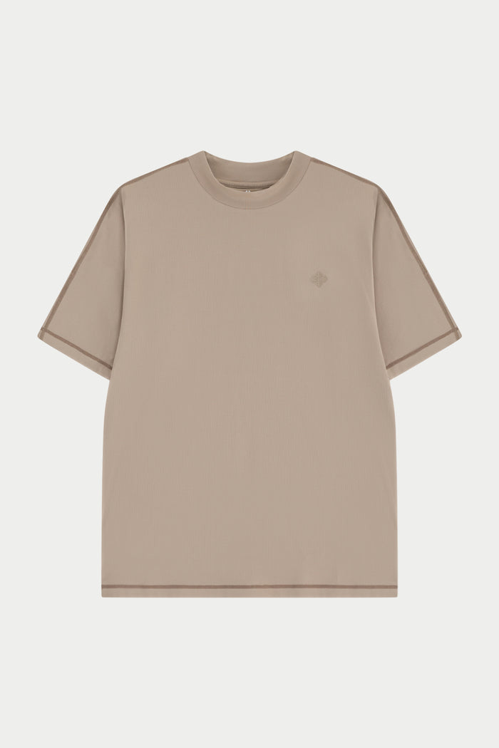 SHORT SLEEVE TRAINING TOP - SAND