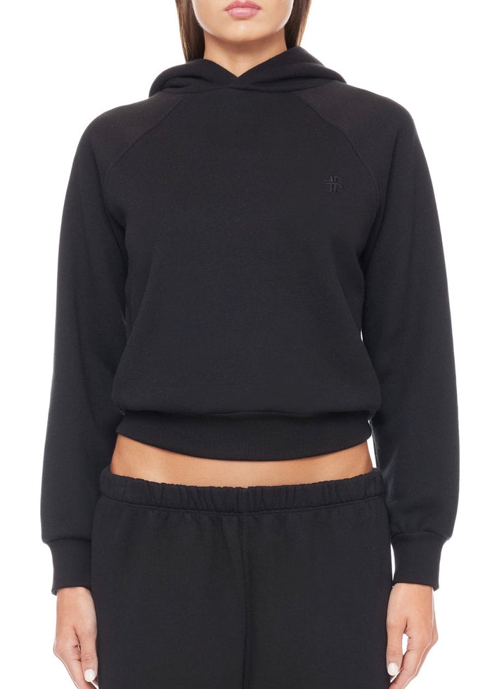 Shrunken Hoodie Sweatshirt (Black)