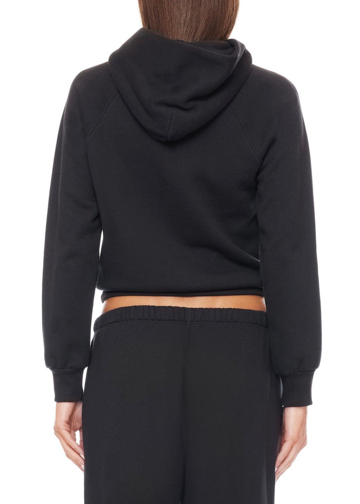 Shrunken Hoodie Sweatshirt (Black)