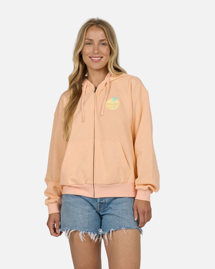 Simplicity Zip Hoody - Apricot