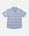 Salty crew WOVEN SHIRTS Skipper Ss Tech Woven - Blue Fog in Blue Fog
