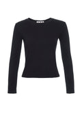 Slim Rib Tee (Black)