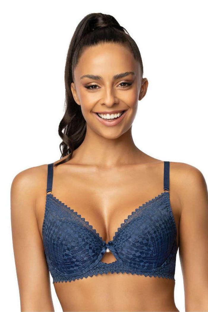 Soutien-gorge Mat bleu 204115 - vue produit 1 Secretelles