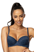 Soutien-gorge Mat bleu 204118 - vue produit 1 Secretelles