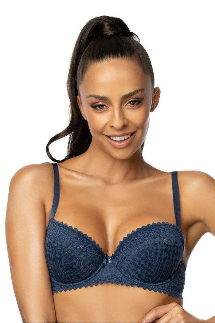 Soutien-gorge Mat bleu 204118 - vue produit 1 Secretelles