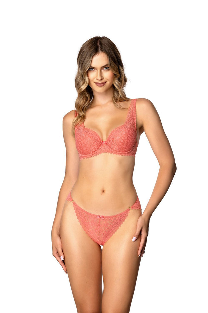 Soutien-gorge dentelle push-up bleu - Mat image 4