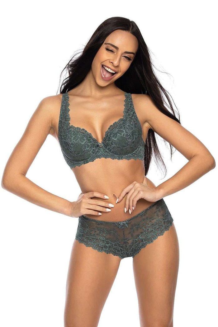 Soutien-gorge Mat vert 204108 - vue produit 2 Secretelles